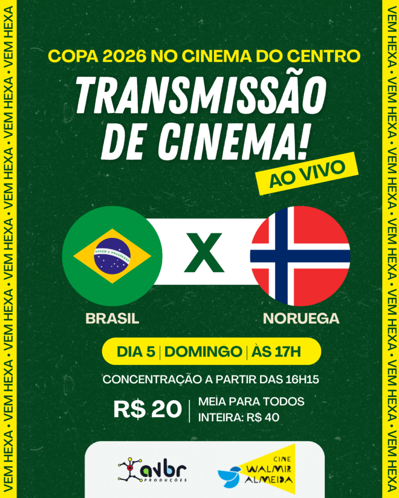 Cine Walmir Almeida transmite o jogo do Brasil neste domingo, 5
